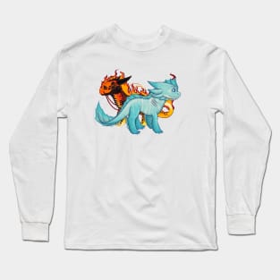 water and fire fury's dragons Long Sleeve T-Shirt